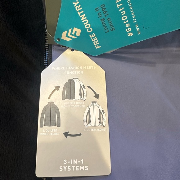 NWT Free Country 3-in-1 system winter jacket size:S - Picture 13 of 13